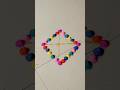 Rangoli Designs for Beginners #shorts #rangoliart #shortsfeed