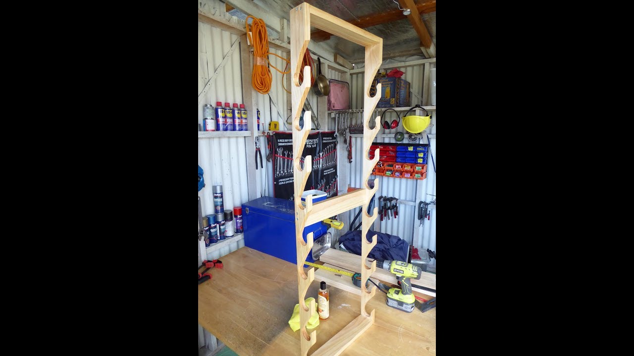 Bokken Rack Budo Projects - Bokken Rack - YouTube