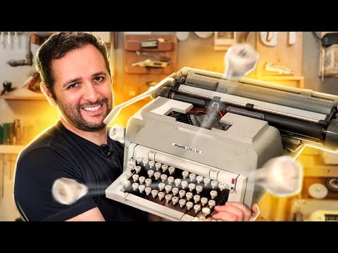 Vídeo: Como você conserta uma tecla pegajosa em uma máquina de escrever manual?