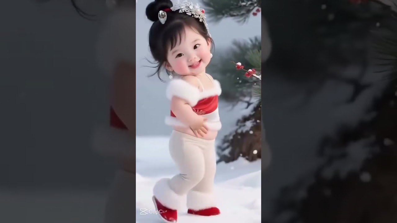 A little angel dances like light to the music. 작은 천사가 음악에 맞춰 빛처럼 춤춘다.