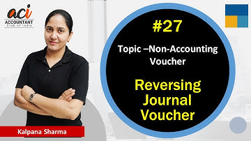27 Reversing Journal Voucher in Tally Prime