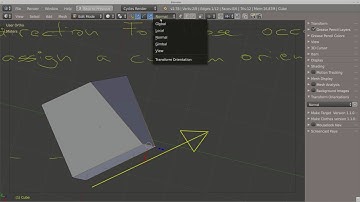 blender 2.78c: Custom Transform Orientation