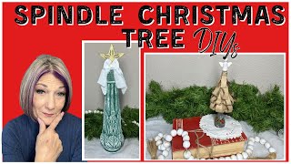 How to turn spindles into Christmas Tree Decor/Table leg/Salvaged spindle /Kids craft