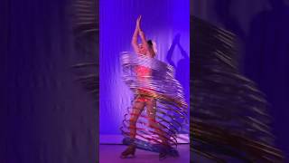 Amazing performer on the show #blades ⛸️ on #allureoftheseas #royalcaribbean #iceskating #hulahoop