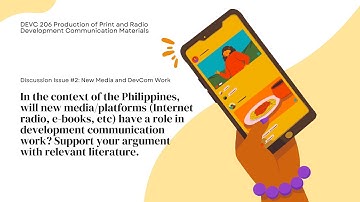 DEVC 206 - New Media and DevCom Work