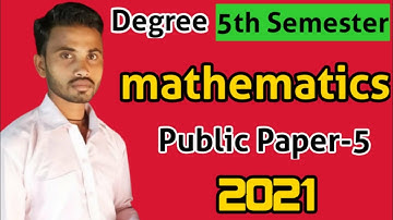 Au Degree 5th sem 2021 year Maths Paper-V||Prasad exam review