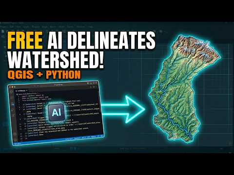 AI + QGIS: Automatic Watershed Delineation | No Plugin + No Paid AI Subscription!