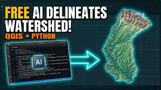 AI + QGIS: Automatic Watershed Delineation | No Plugin + No Paid AI Subscription!