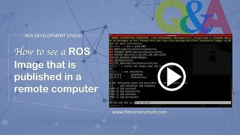 [ROS Q&A] 093 - How to see a ROS Image that is published in a remote computer