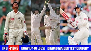 Rahul Dravid Maiden Test Century - 148 (362) vs South Africa - IND vs SA 1997 - Cricket Epic Battle