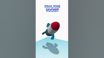 [1DAY_1CAD] ROCKET #shorts #tinkercad #project