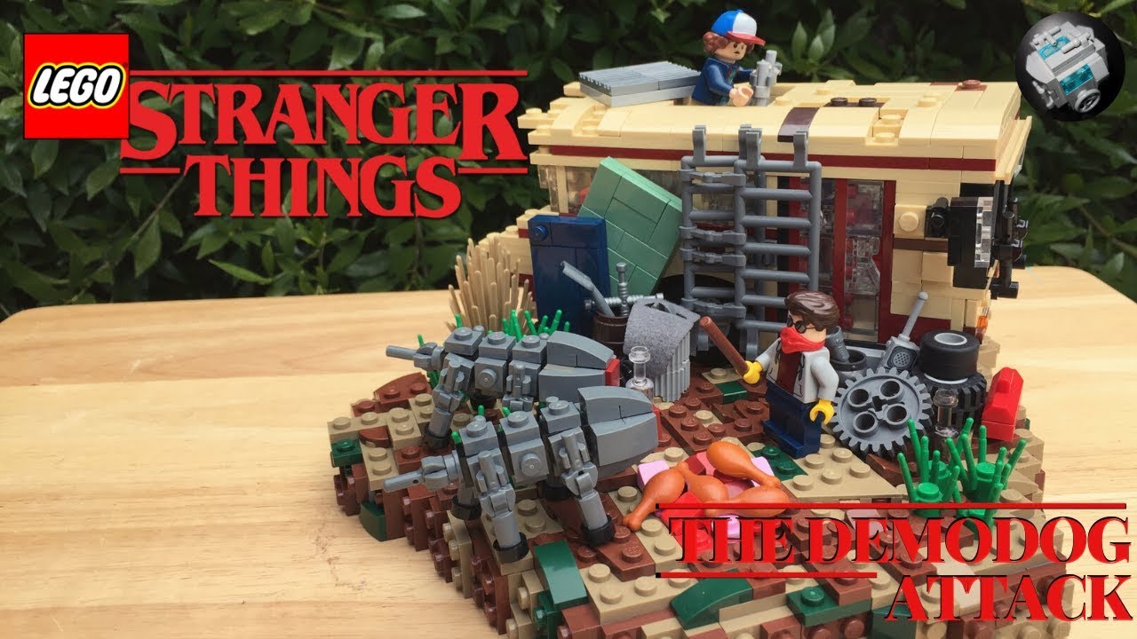 LEGO Upside Down Tunnels Scene (Dig Dug) From STRANGER THINGS! // Custom  LEGO MOC 