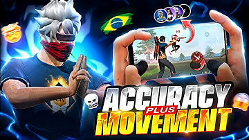 HOW TO INCREASE ACCURACY + MOVEMENT 😳 LIKE BRAZILIAN PLAYERS 🇧🇷 IN FREE FIRE / FREE FIRE ACCURACY