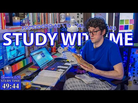 Study With Me Live Pomodoro | 10 Hours Study Challenge Harvard Student, Relaxing Rain Sounds