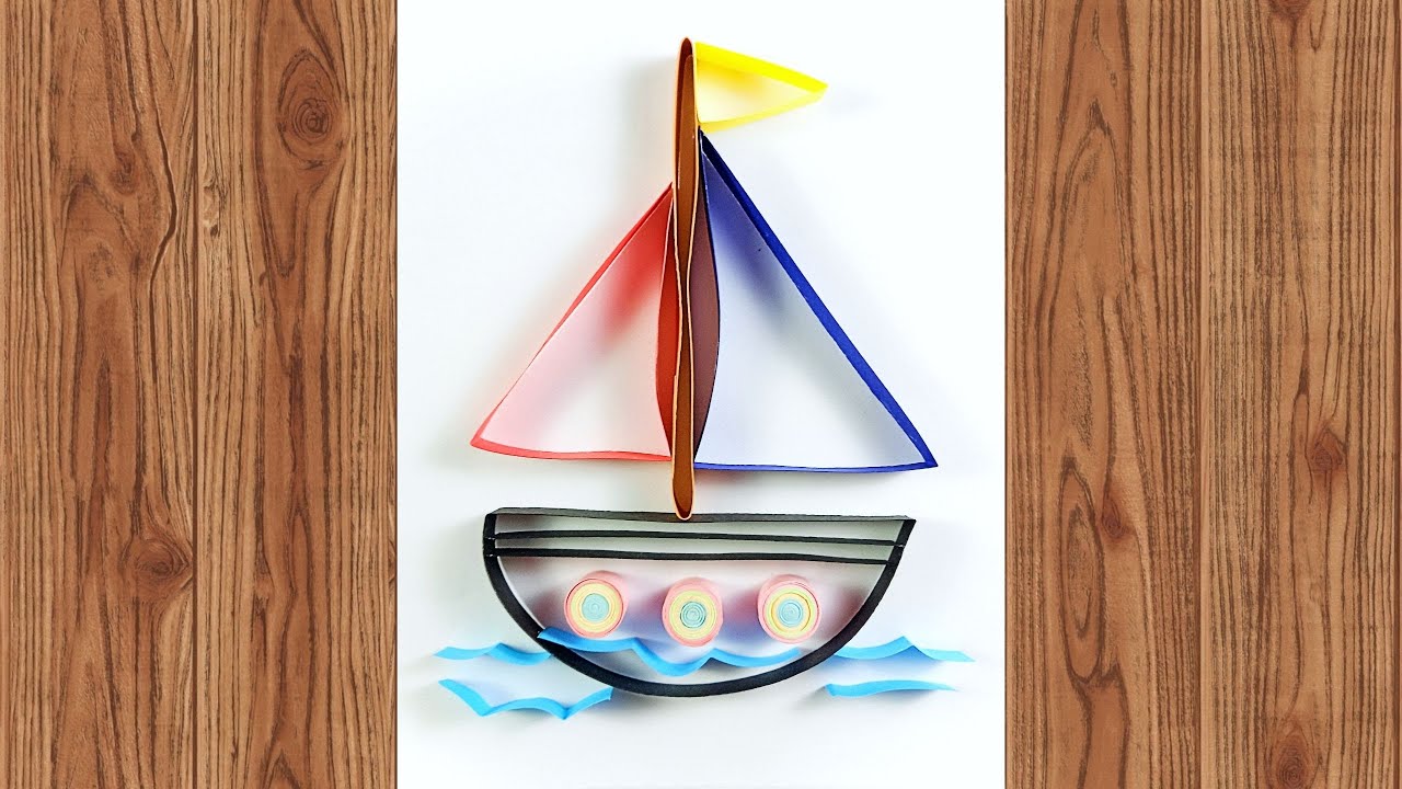 Quilled Ship Boat YNS Quilling Art YouTube