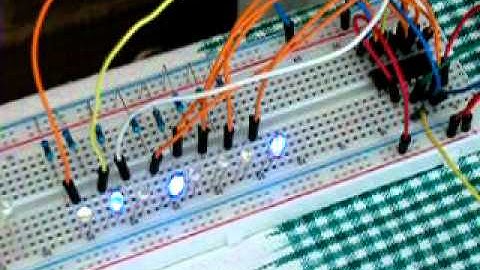 LEDs counting up in binary