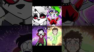 Loona, Roxanne Wolf, Dream Zero Two Dodging Meme Comparison