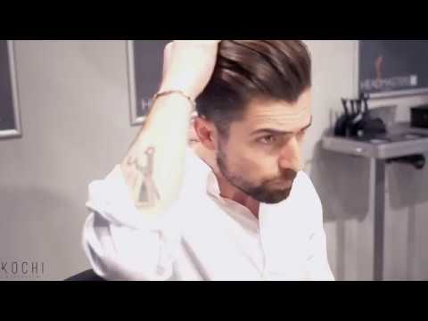 Haircut Tutorial Low Fade With Long Hair Blow Dried Back Youtube