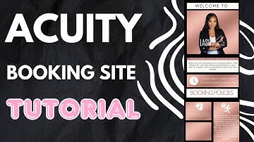 ACUITY SCHEDULING |HOW TO CREATE YOUR BOOKING SITE: Part 1| DIY SITE DESIGN IN CANVA