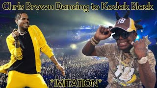 Chris Brown dancing to “No Flockin” by Kodak Black Imitation