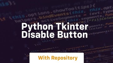 python tkinter disable button