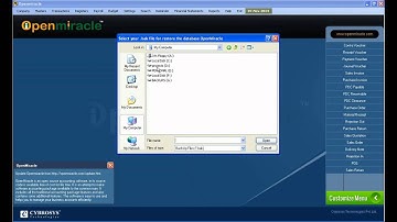 Restore - OpenMiracle Accounting Package with all features. Free Accounting Software.