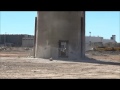 Brokk 400 demolition dune chemine de 120 mtre de hauteur