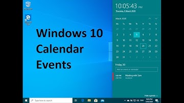 How to set Windows 10 Calendar Events and Reminders (2020) manage tasks