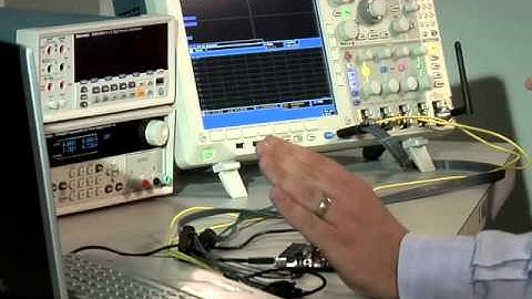 Using the Tektronix MDO4000 to debug of Low PowerRadio Video Product Demo