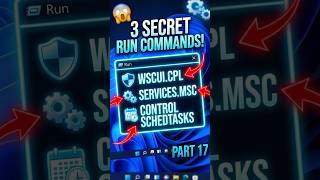 3 Secret Windows Run Commands! 🔥 Part 18 #shorts