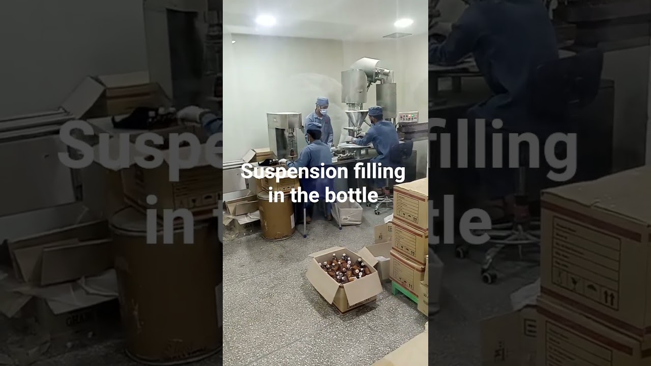 suspension and Syrup filling machine in the bottle