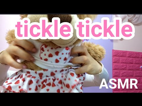 【asmr tickle】tickle tickle video  -クマさんをコチョコチョ【音フェチ】