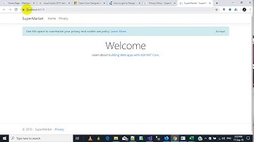 انشاء تطبيق ويب create new MVC project in aspnet core