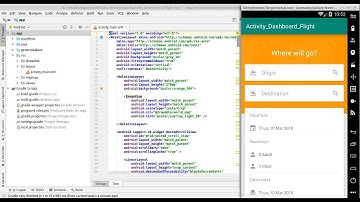 Cara Membuat Tampilan Dashboard Flight yang menarik dan responsive di android studio.