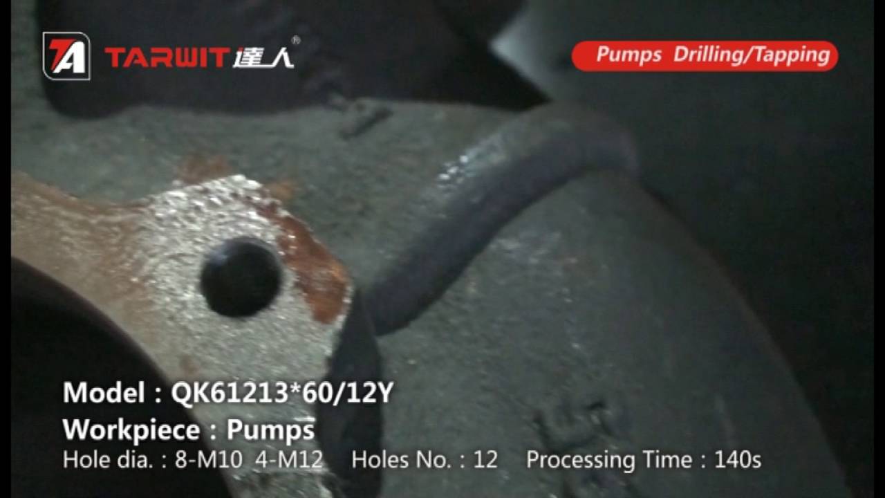 TARWIT horizontal multi-spindle drilling and tapping machine QK61213X60  for pump