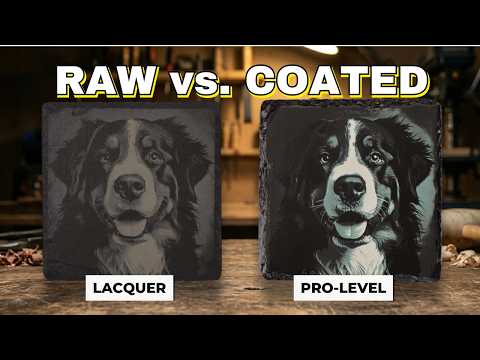 Slate Photo Engraving Looks INSANELY Good | Diode Laser