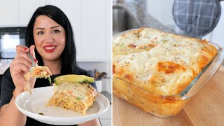 How to make Ultimate Mexican Breakfast Corn Tortilla Casserole | Migas