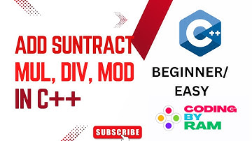Addition/ Subtraction/ Multiplication/ Division in C++| #CodingByRam