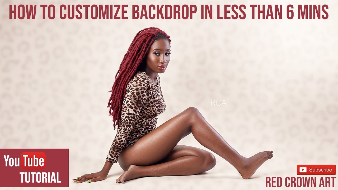 Photoshop tutorial: HOW TO CUSTOMIZE BACKDROP IN LESS THAN 6 MINS