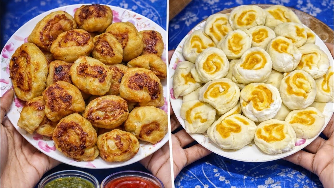 বিকেলের নাস্তা আলু ও ময়দা দিয়ে 🥔 Easy Homemade Snack