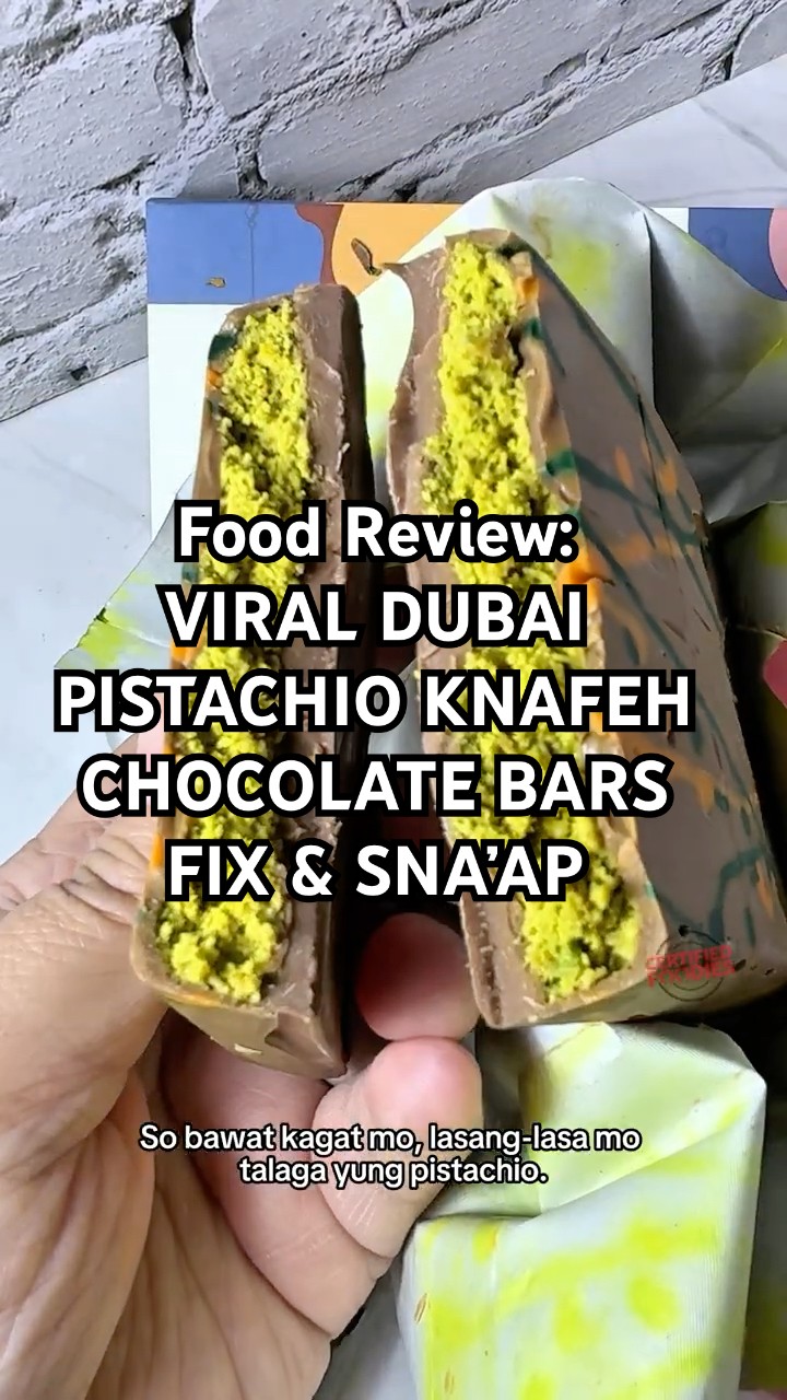 Viral Dubai FIX Pistachio Knafeh Chocolate & SNA'AP