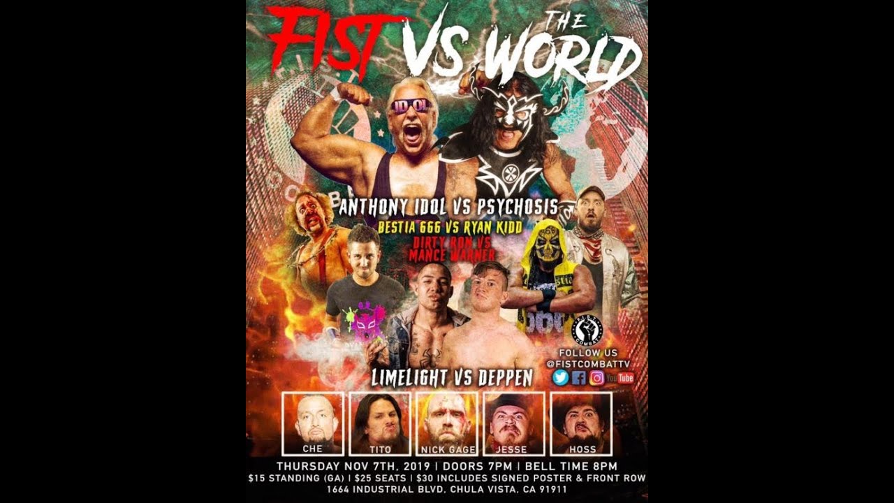 FIST vs The WORLD (full show) Gage, Mancer, Psichosis, Deppen, Bestia 666 vs FIST Combat