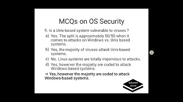 MCQs on OS Security for Online Examination