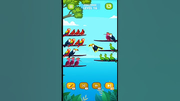 Bird Sort Puzzle l Bird Sort Color Puzzle l Challenge Level 16 l Bird Sort Puzzle Challenge