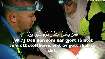 99. Al-Zalzalah, Svenska,   Raad Al-Kurdi, سورة الزلزلة