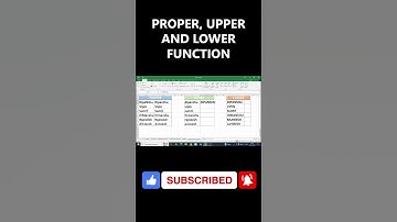 Excel PROPER, UPPER & LOWER Functions Explained | Text Case Tricks You Must Know #viralvideo #excel