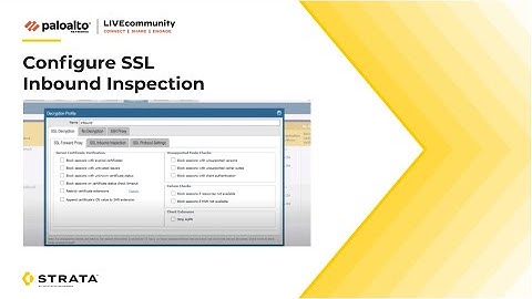 Configure SSL Inbound Inspection