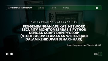 Pengembangan Aplikasi Network Security Monitor Menggunakan Python | Tugas Pemrograman Jaringan