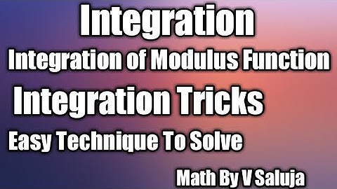 Integration Master Cadre |Integration JEE Main and Advanced Tricks |Integration of Modulus Function