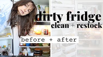 Dirty Fridge Cleaning and Restock | EXPOSING MYSELF, and a Trader Joe